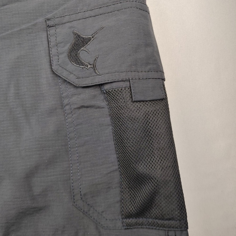 Reel Legends Tarpon Performance Shorts Mens XXL Black 7.5" Inseam Quick Dry - Picture 10 of 16